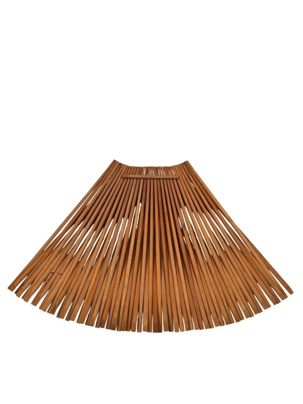 Foldable Bamboo Basket Rack Or Decorative Storage Organizer vintage